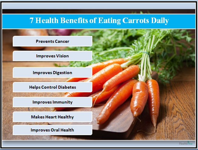 Benefits of eating outlet carrots daily for skin